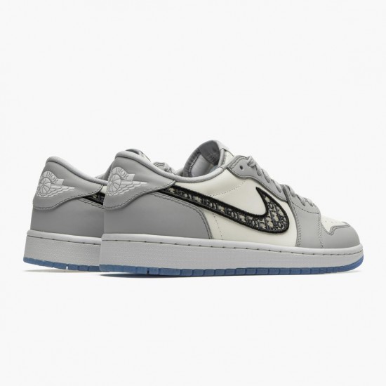 Repsneakers Air Jordan 1 Retro Low Wolf Grey Sail Photoson Dust CN8608-002 Shoes