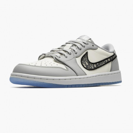 Repsneakers Air Jordan 1 Retro Low Wolf Grey Sail Photoson Dust CN8608-002 Shoes