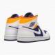 Repsneakers Air Jordan 1 Mid Royal Blue Laser Orange 554724-131 Shoes