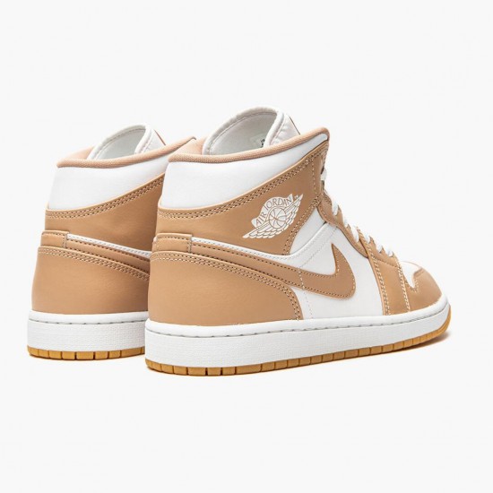 Repsneakers Air Jordan 1 Mid Tan Gum 554724-271 Shoes