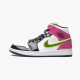 Repsneakers Air Jordan 1 Mid White Black Cyber Pink CZ9834-100 Shoes