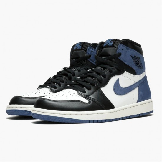 Repsneakers Air Jordan 1 Retro High Blue Moon 555088-115 Shoes