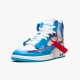 Repsneakers Air Jordan 1 Retro High Off-White University Blue AQ0818-148 Shoes