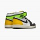 Repsneakers Air Jordan 1 Retro High White Black Volt University Gold 555088-118 Shoes