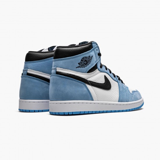 Repsneakers Air Jordan 1 Retro High White University Blue Black 555088-134 Shoes