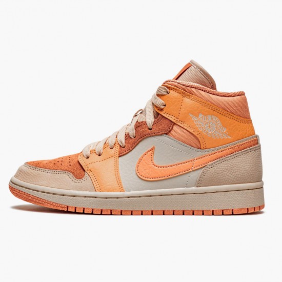 Repsneakers Air Jordan 1 Mid Apricot Orange Apricot Agate Terra Blush DH4270-800 Shoes