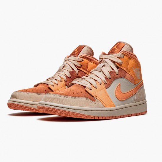 Repsneakers Air Jordan 1 Mid Apricot Orange Apricot Agate Terra Blush DH4270-800 Shoes