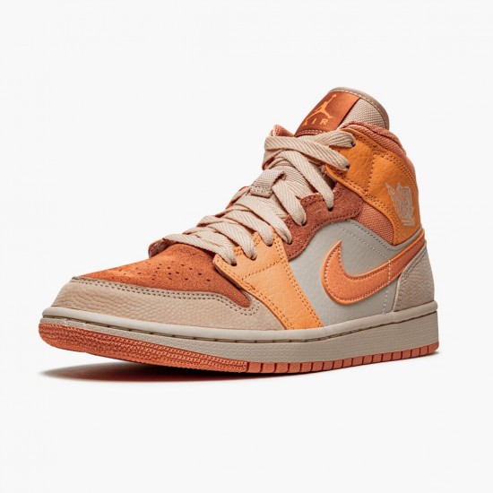 Repsneakers Air Jordan 1 Mid Apricot Orange Apricot Agate Terra Blush DH4270-800 Shoes