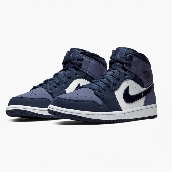 Repsneakers Air Jordan 1 Mid Sanded Purple 554724-445 Shoes