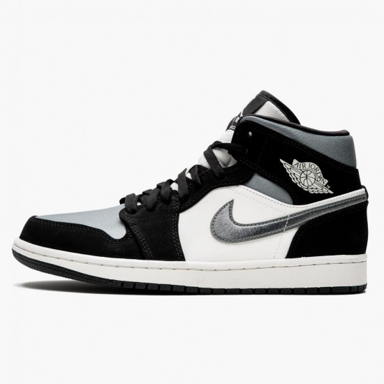 Repsneakers Air Jordan 1 Mid Satin Grey 852542-011 Shoes