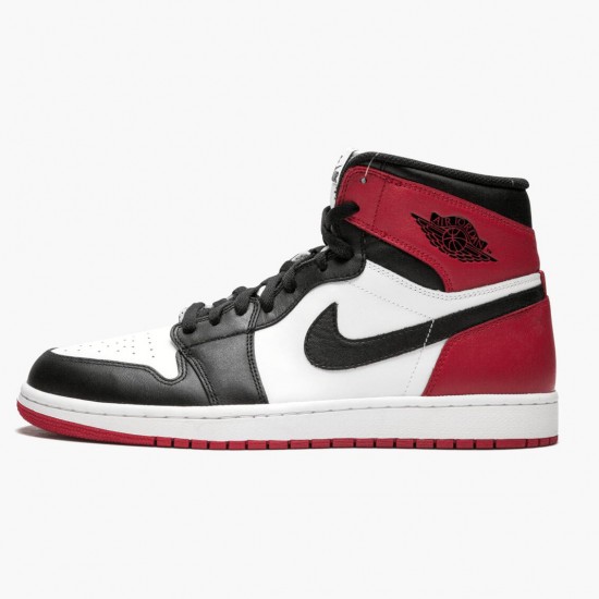 Repsneakers Air Jordan 1 Retro High Black Toe 555088-184 Shoes