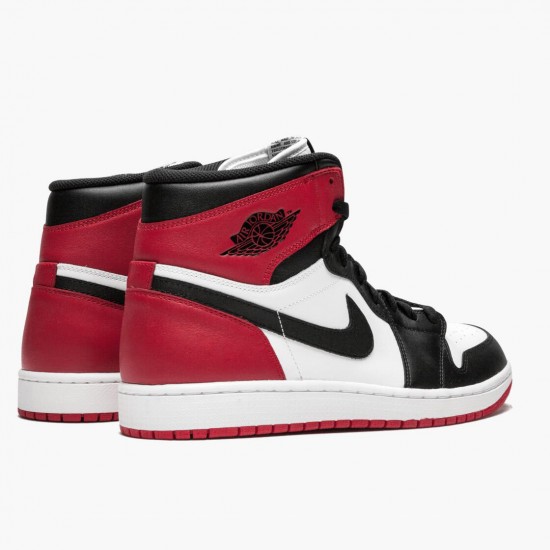 Repsneakers Air Jordan 1 Retro High Black Toe 555088-184 Shoes