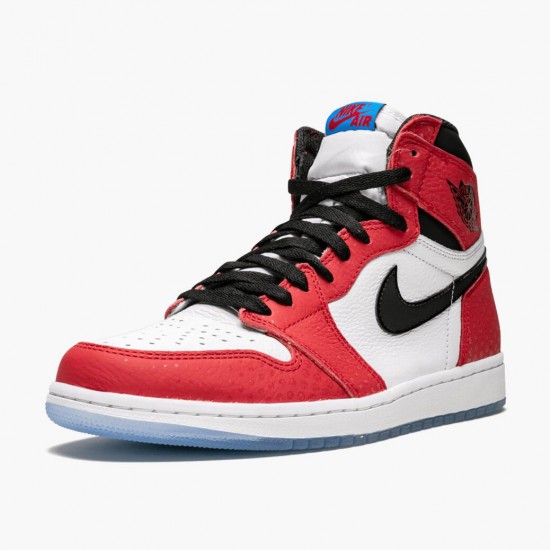 Repsneakers Air Jordan 1 Retro High Spider Man Origin Story 555088-602 Shoes