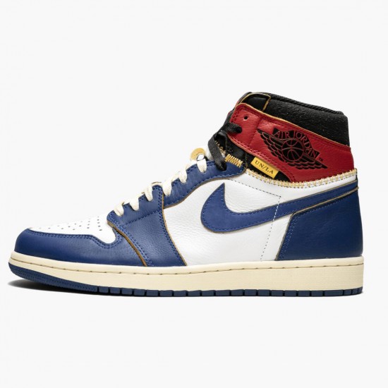 Repsneakers Air Jordan 1 Retro High Union Los Angeles Storm Blue BV1300-146 Shoes