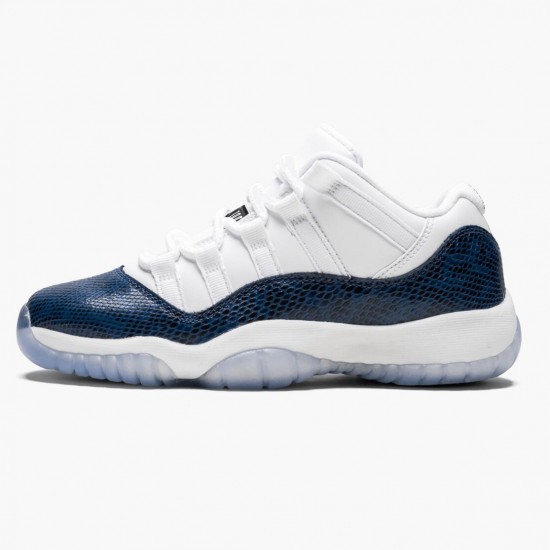 Repsneakers Air Jordan 11 Low Navy Snakeskin CD6847-102 Shoes