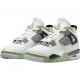 Repsneakers Air Jordan 4 Retro White Oil Green Dark Ash AQ9129-103 Shoes