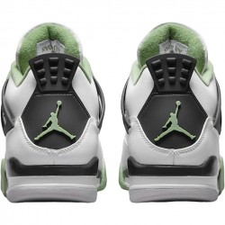 Repsneakers Air Jordan 4 Retro White Oil Green Dark Ash AQ9129-103 Shoes