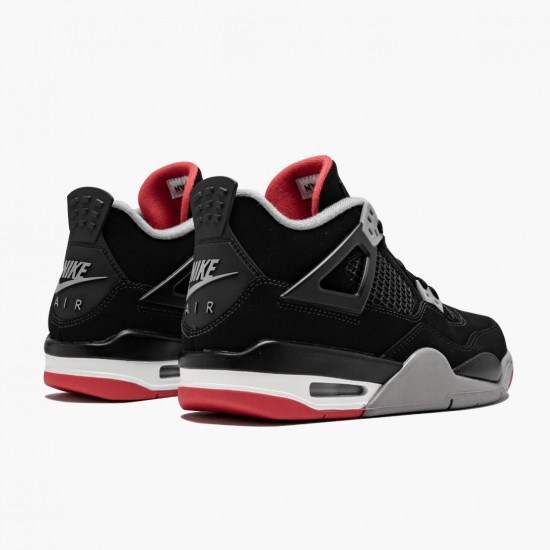 Repsneakers Air Jordan 4 Retro Bred 2019 Release 308497-060 Shoes