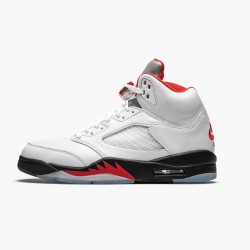 Repsneakers Air Jordan 5 Retro Fire Red Silver Tongue DA1911-102 Shoes