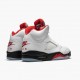 Repsneakers Air Jordan 5 Retro Fire Red Silver Tongue DA1911-102 Shoes