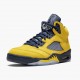 Repsneakers Air Jordan 5 Retro Michigan 2019 AmarilloCollege Navy CQ9541-704 Shoes