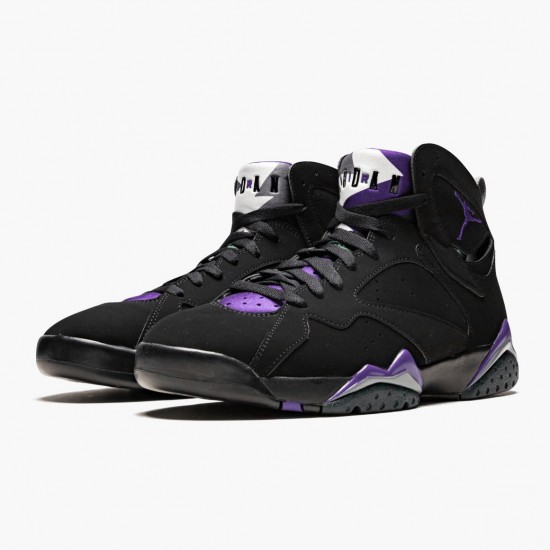 Repsneakers Air Jordan 7 Retro Ray Allen Black Fierce Purpler Dark Stee 304775-053 Shoes