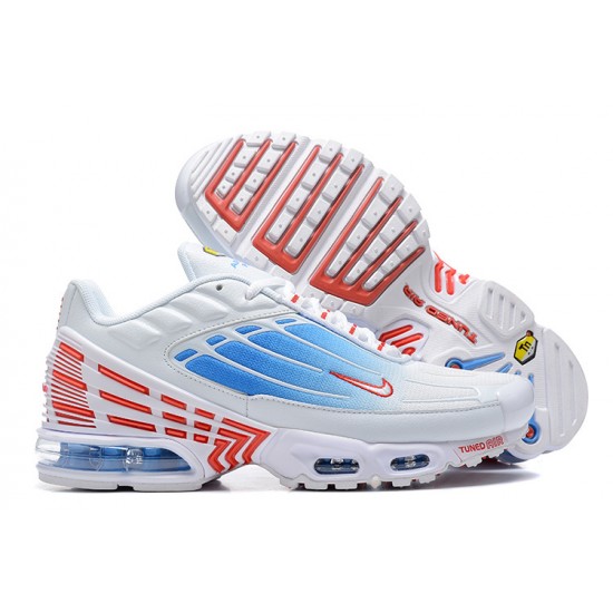 Repsneakers Nike Air Max Plus 3 (M) Sports Shoes White Blue and Red