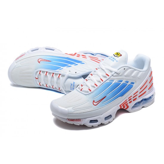 Repsneakers Nike Air Max Plus 3 (M) Sports Shoes White Blue and Red