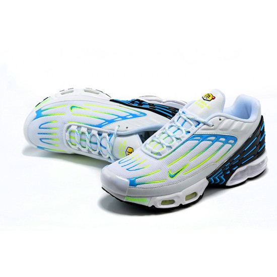 Repsneakers Nike Air Max Plus 3 (M) Sports Shoes White Blue and Yellow DV7138-100