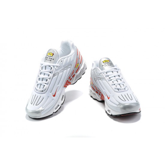 Repsneakers Nike Air Max Plus 3 (M) Sports Shoes White Red and Silver