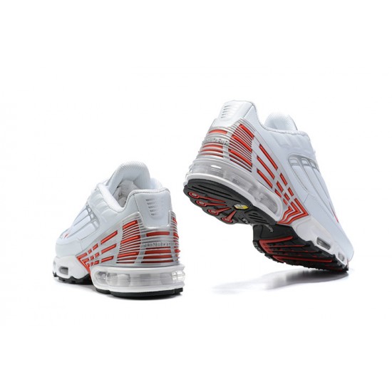 Repsneakers Nike Air Max Plus 3 (M) Sports Shoes White Red and Silver